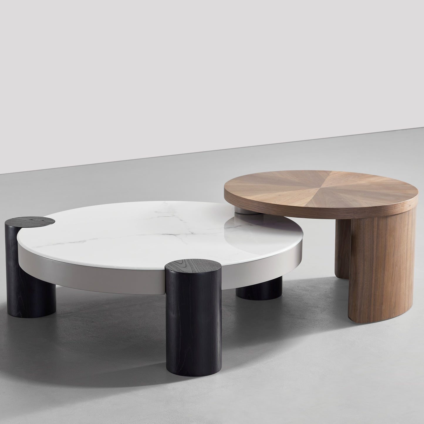 AAF FURNITURE Space-Saving Nesting Table Set for Modern Living Room