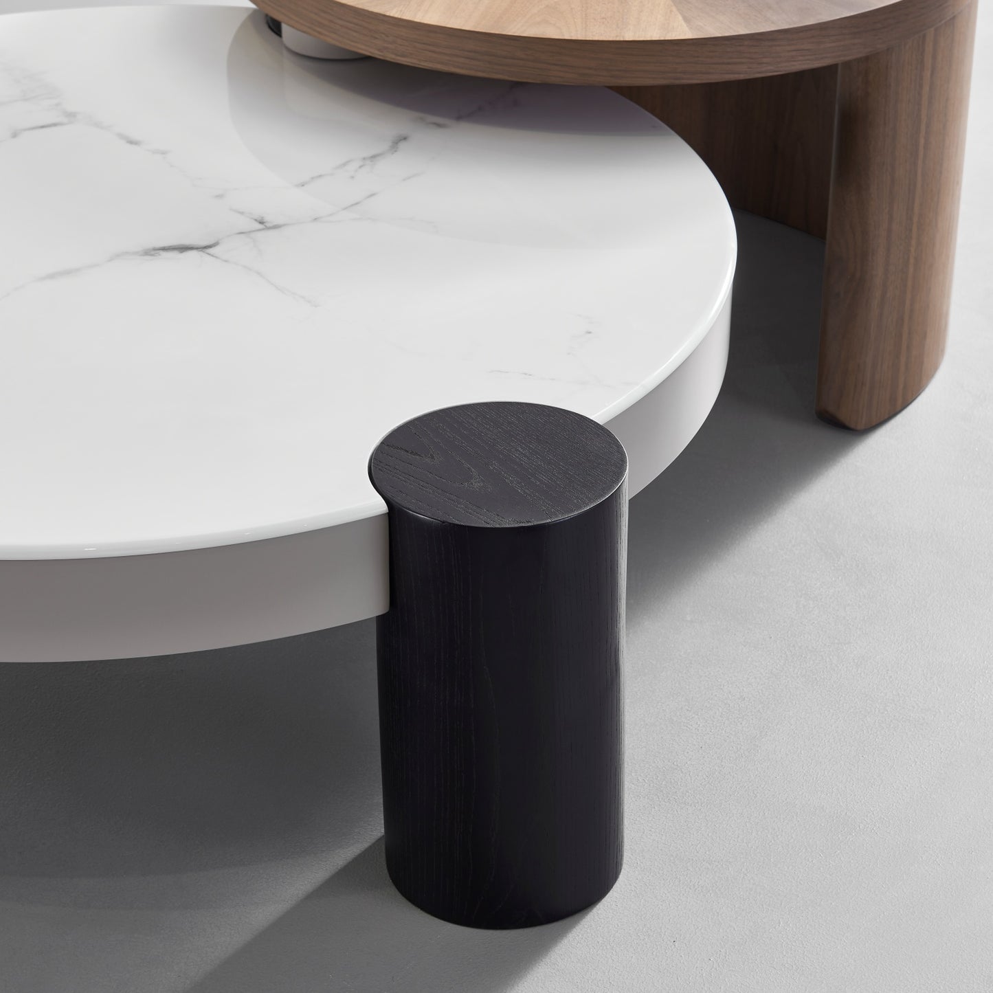 AAF FURNITURE Space-Saving Nesting Table Set for Modern Living Room