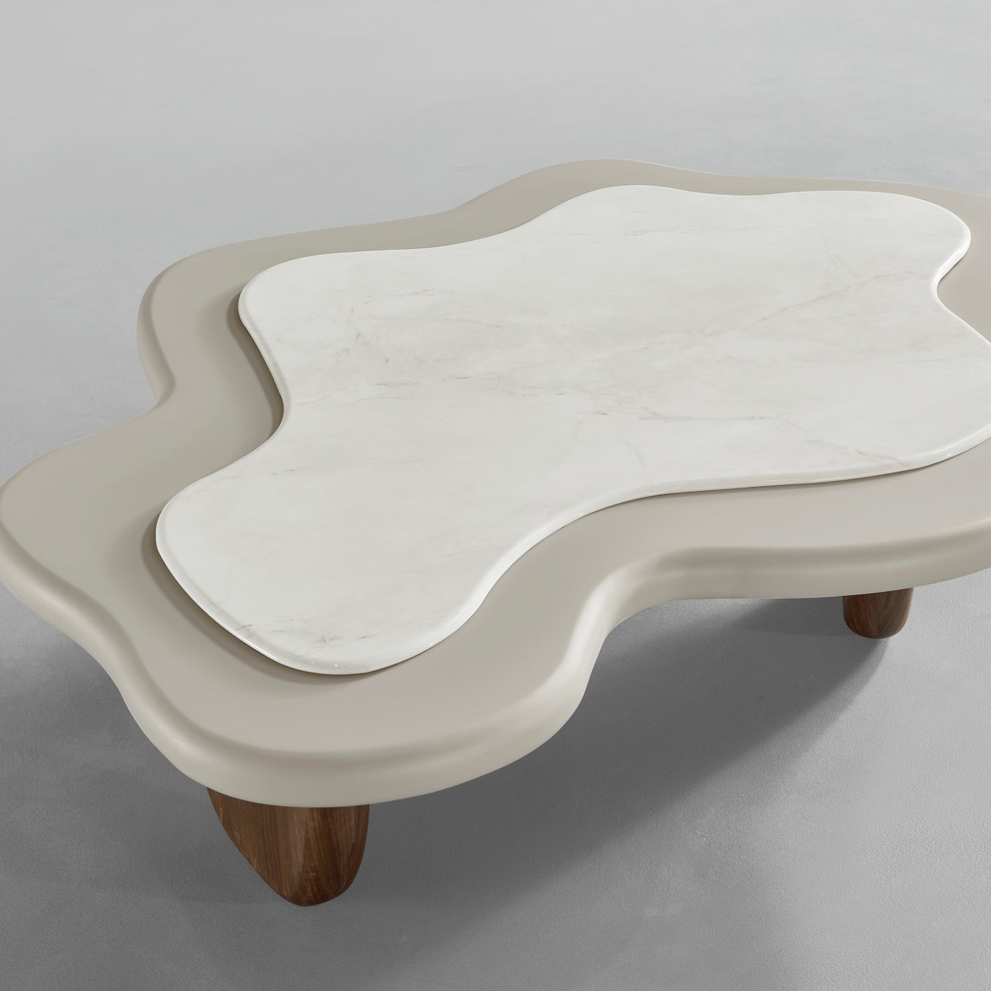 AAF FURNITURE Space-Saving Nesting Table Set for Modern Living Room
