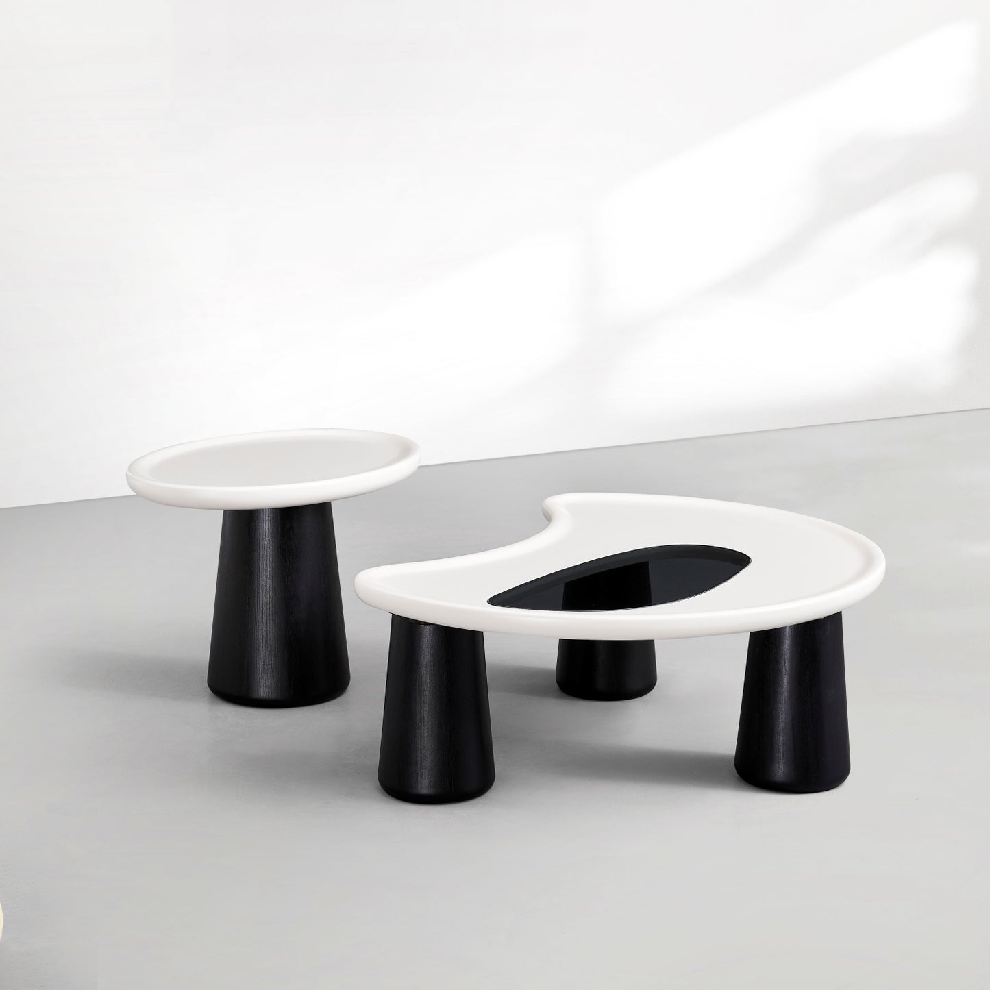 AAF FURNITURE Space-Saving Nesting Table Set for Modern Living Room