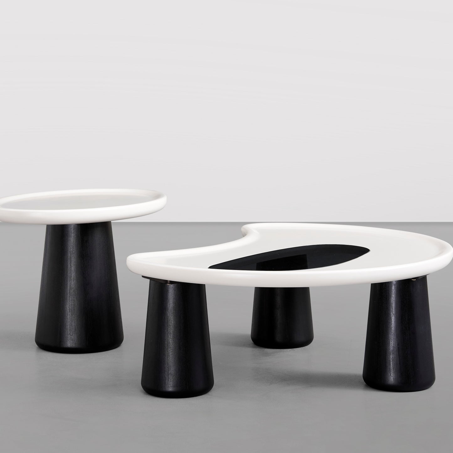 AAF FURNITURE Space-Saving Nesting Table Set for Modern Living Room