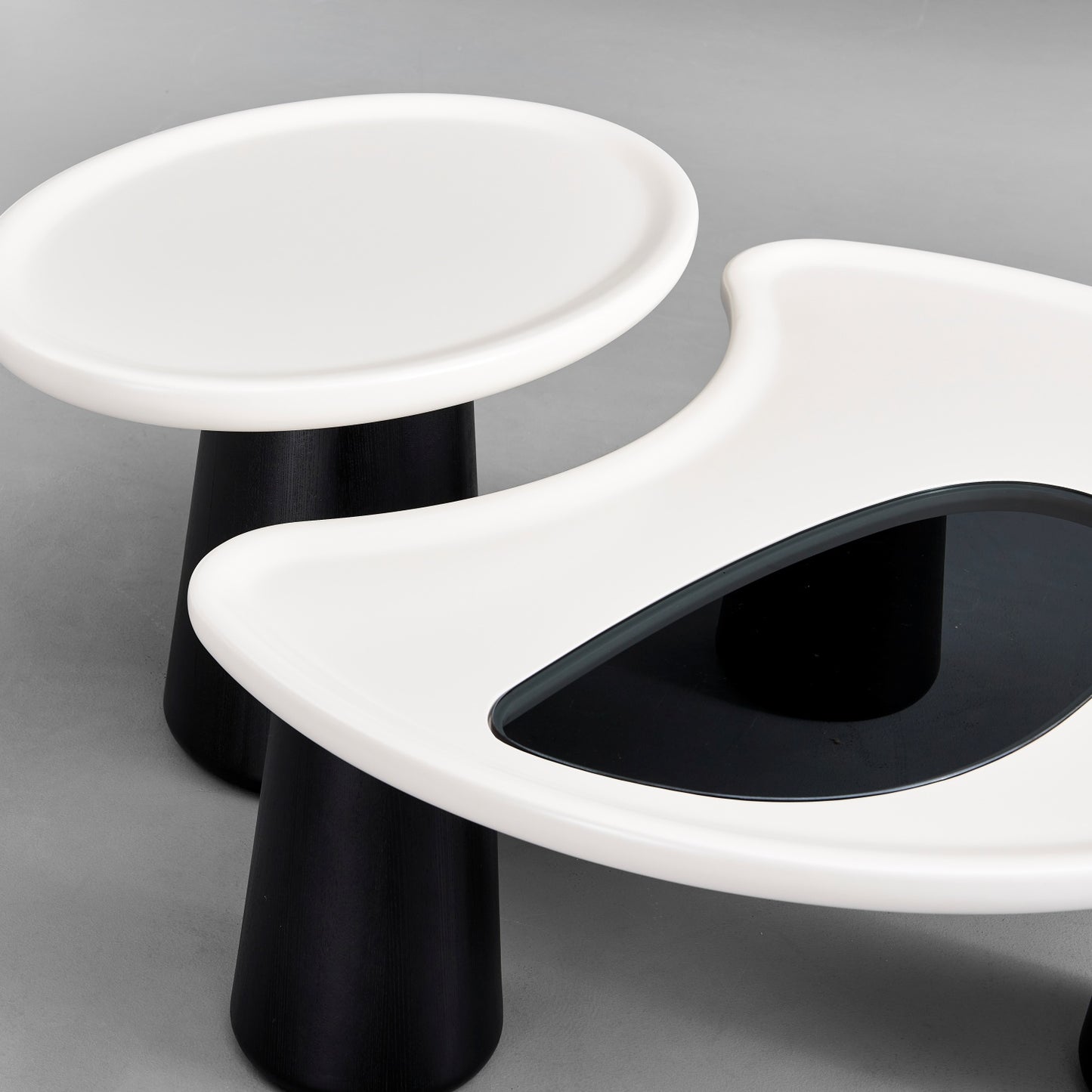 AAF FURNITURE Space-Saving Nesting Table Set for Modern Living Room