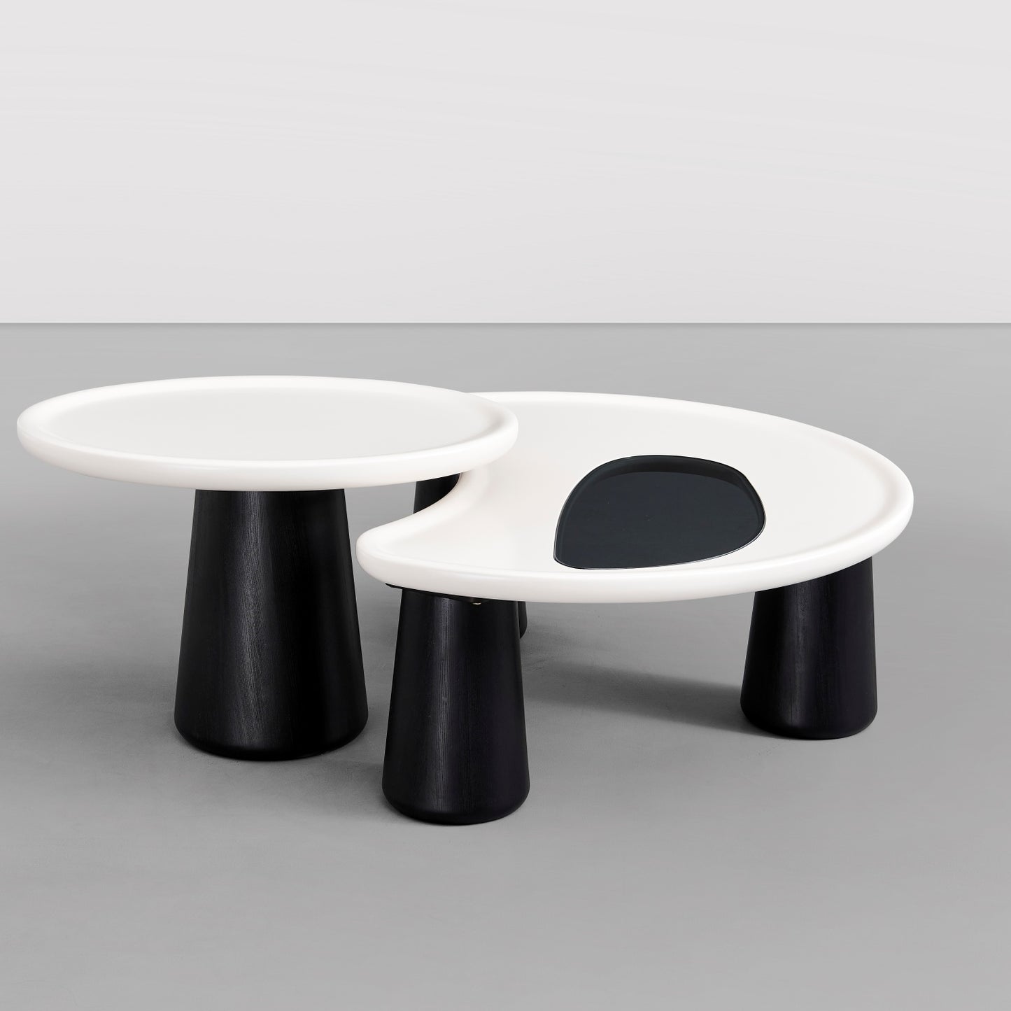AAF FURNITURE Space-Saving Nesting Table Set for Modern Living Room