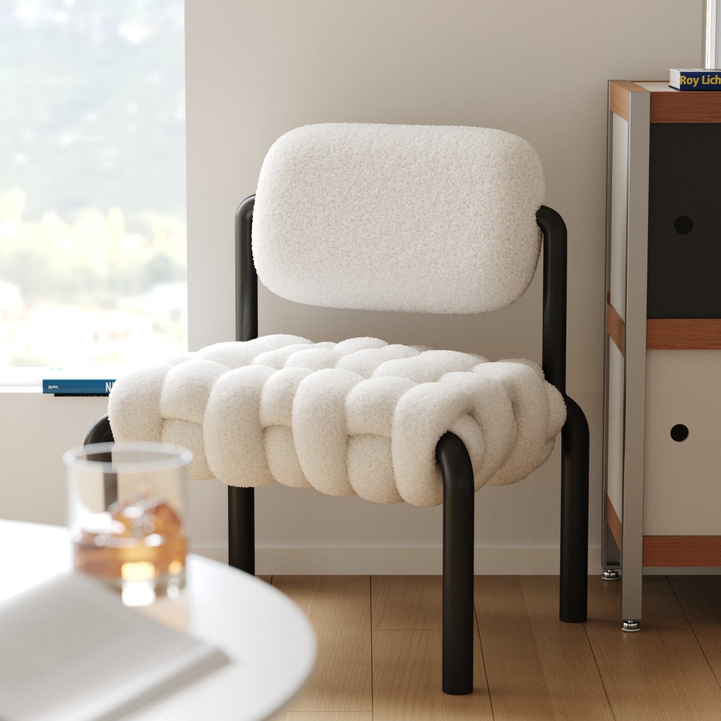 AAF Furniture Luxury Sheep Shaped Accent Armchair for Living Room