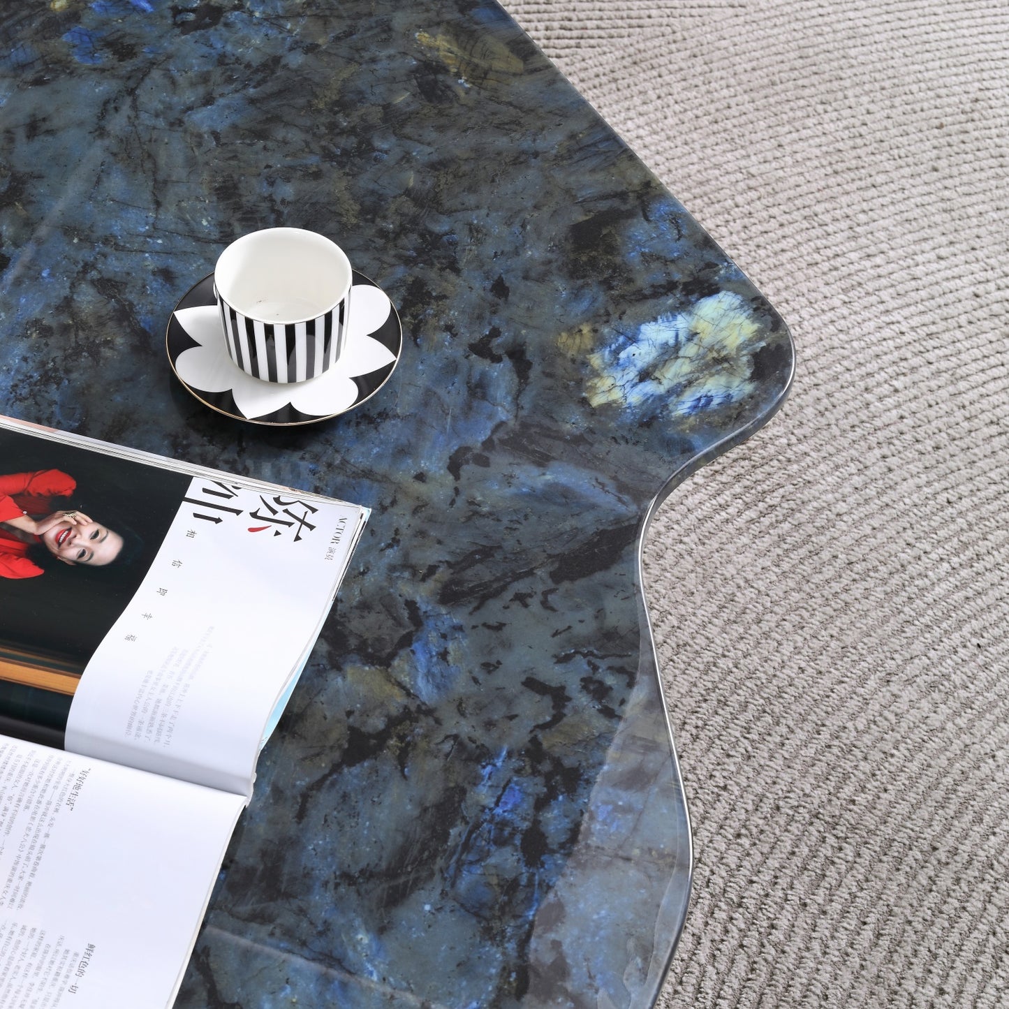 AAF FURNITURE Space-Saving Nesting Table Set for Modern Living Room