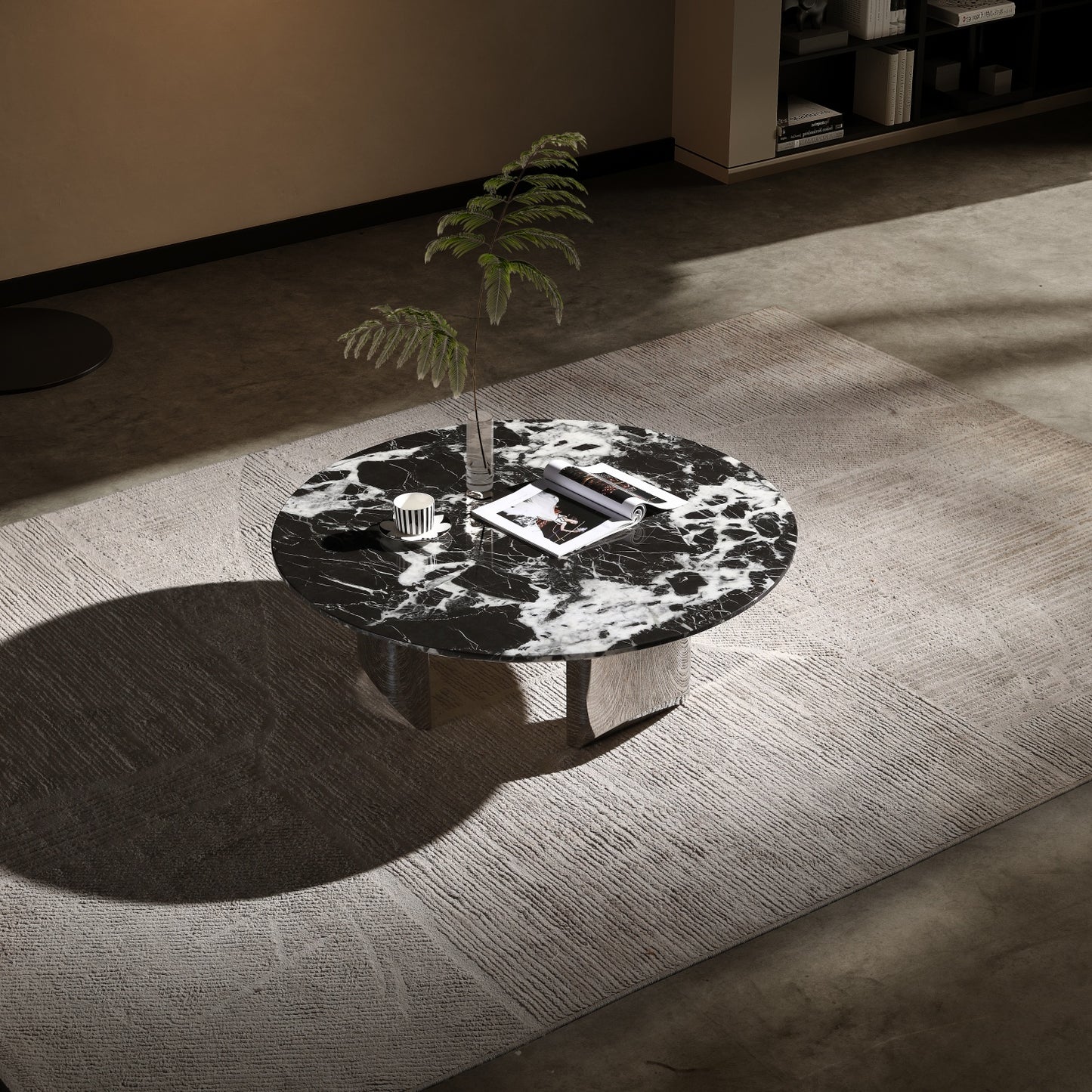 AAF FURNITURE Space-Saving Nesting Table Set for Modern Living Room