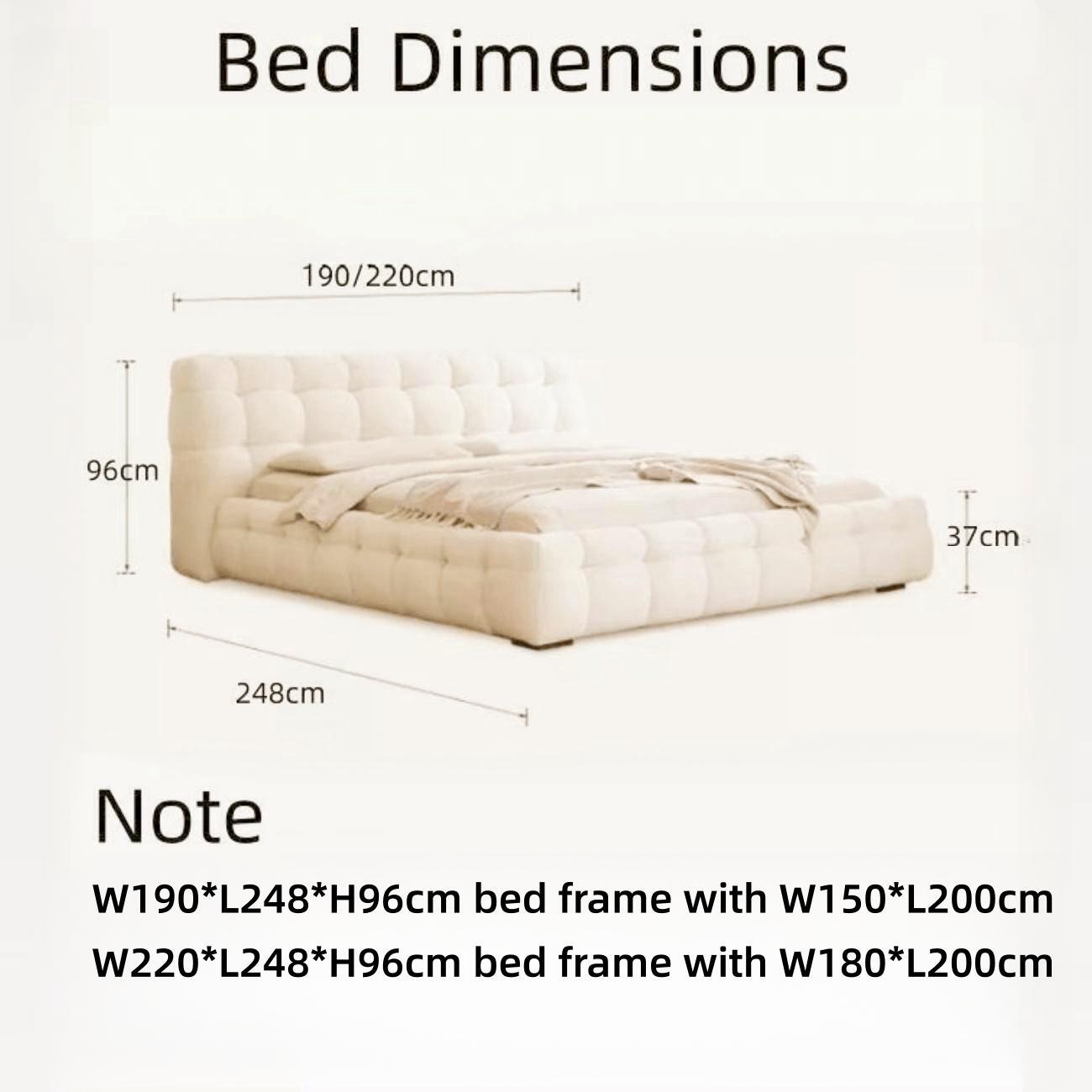 AAF Furniture Bedroom Furniture Bed Frame with Mattress Bedside table Dresser