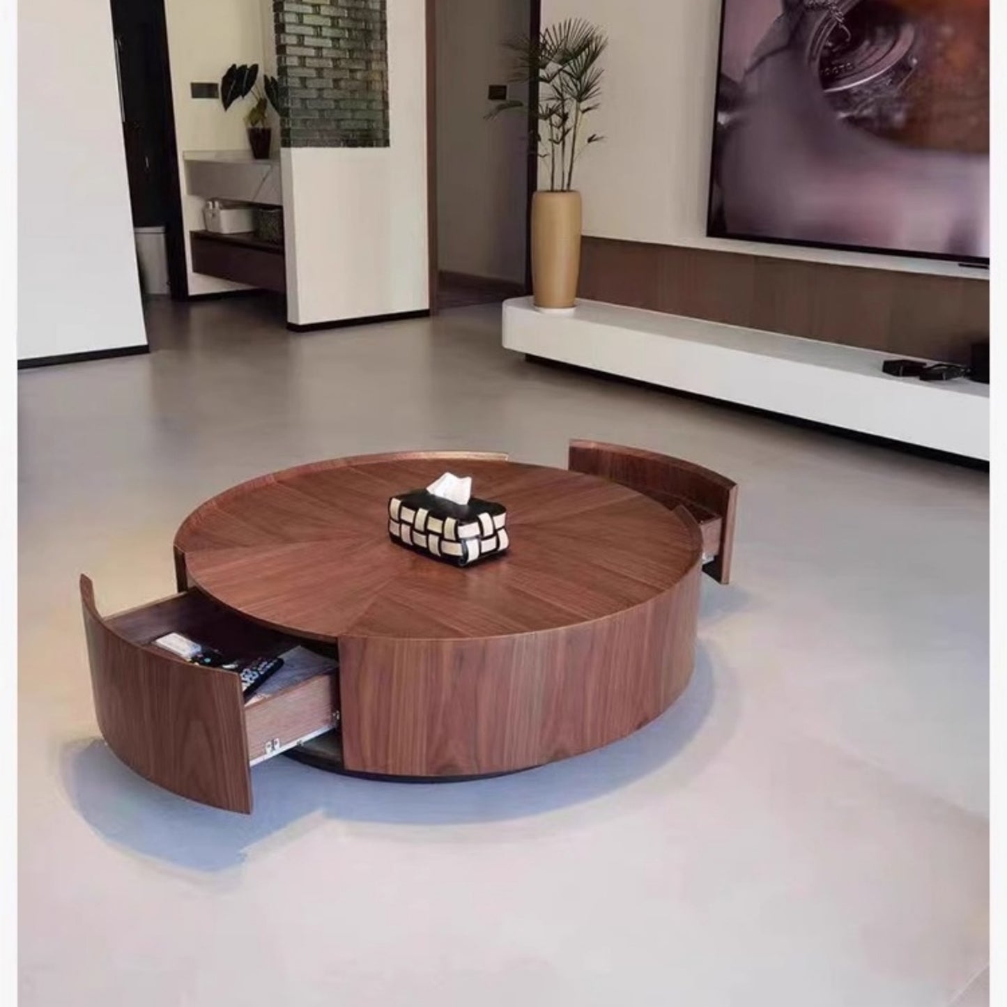AAF FURNITURE Space-Saving Nesting Table Set for Modern Living Room