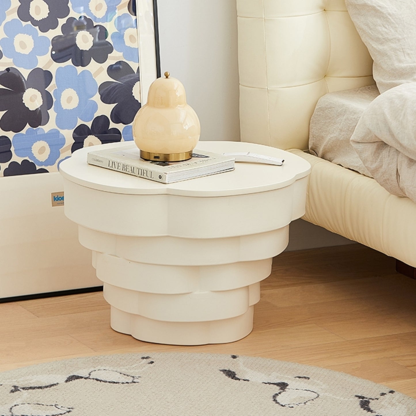 AAF FURNITURE Space-Saving Nesting Table Set for Modern Living Room