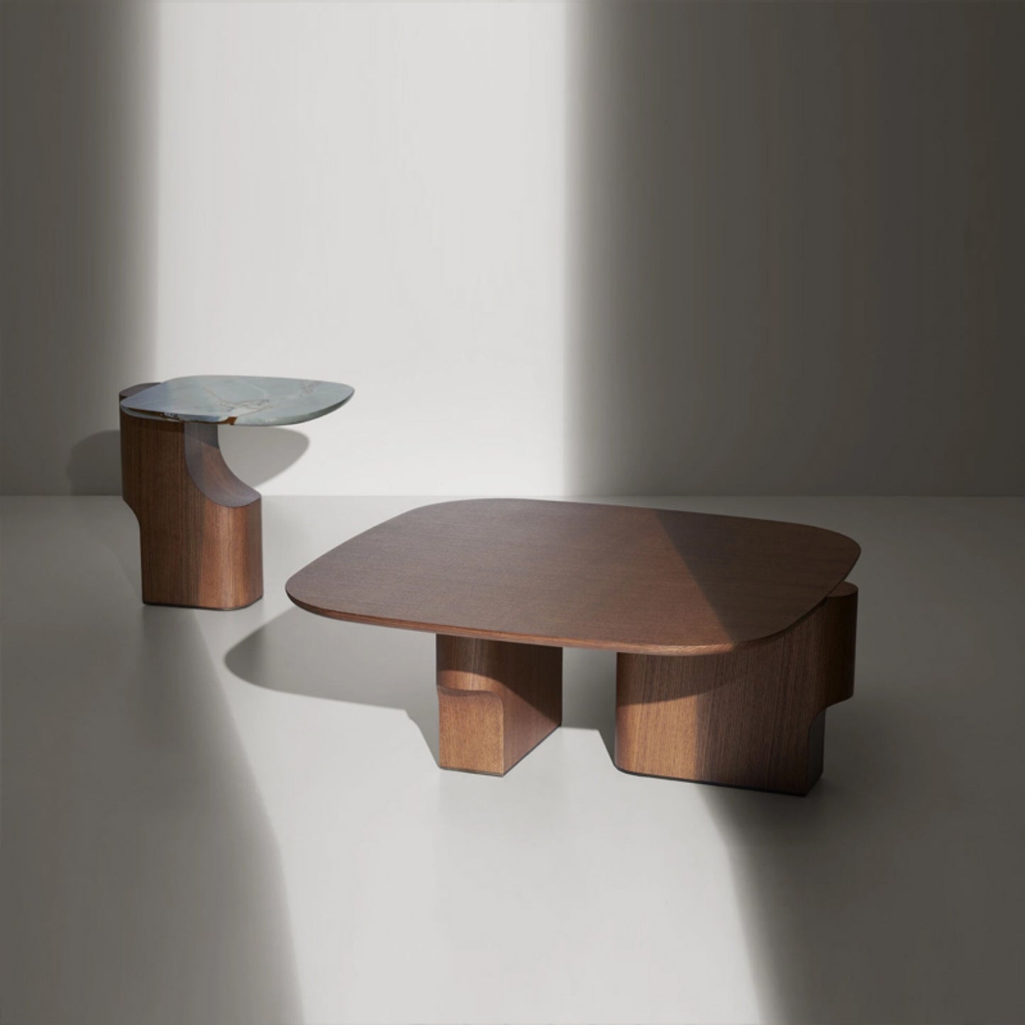 AAF FURNITURE Space-Saving Nesting Table Set for Modern Living Room