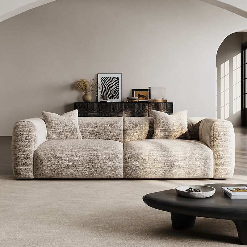 AAF FURNITURE Light Luxury Fabric Cloud Shaped Sofa set for Livingroom