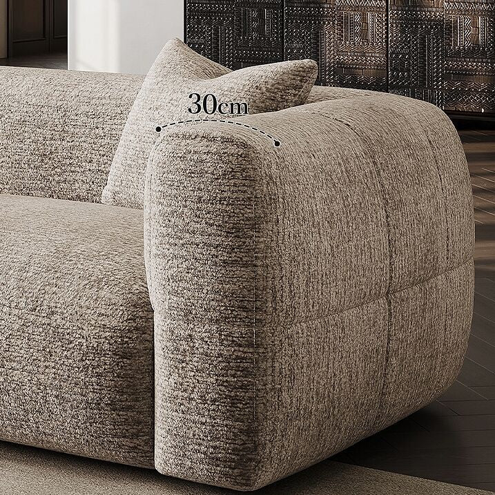 AAF FURNITURE Light Luxury Fabric Cloud Shaped Sofa set for Livingroom