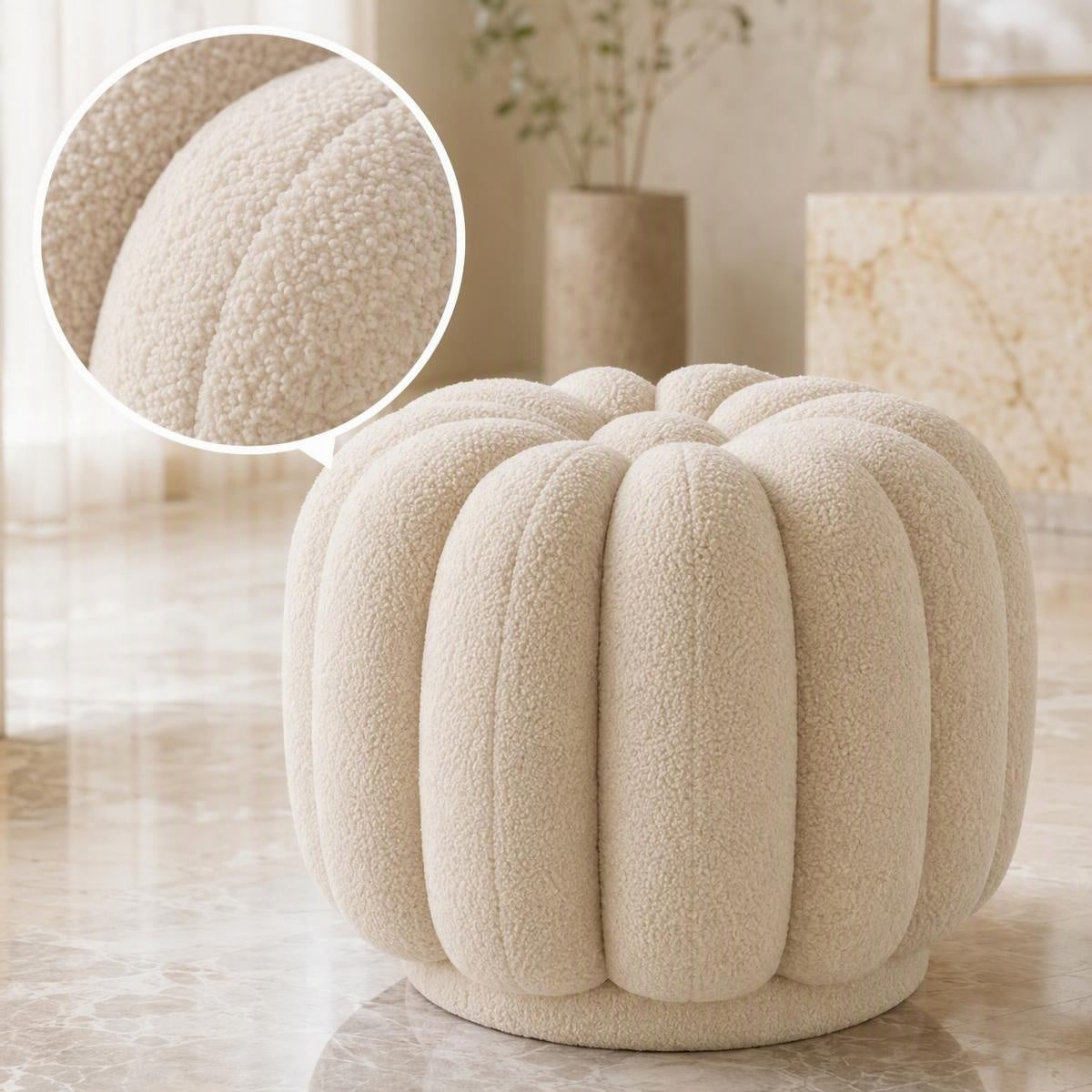 AAF Modern Pumpkin Stool for Living Room