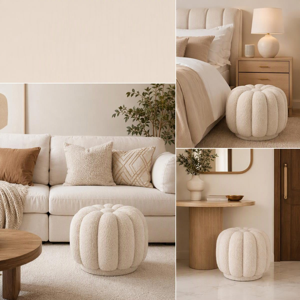 AAF Modern Pumpkin Stool for Living Room