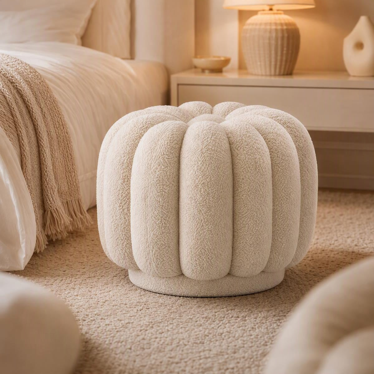 AAF Modern Pumpkin Stool for Living Room