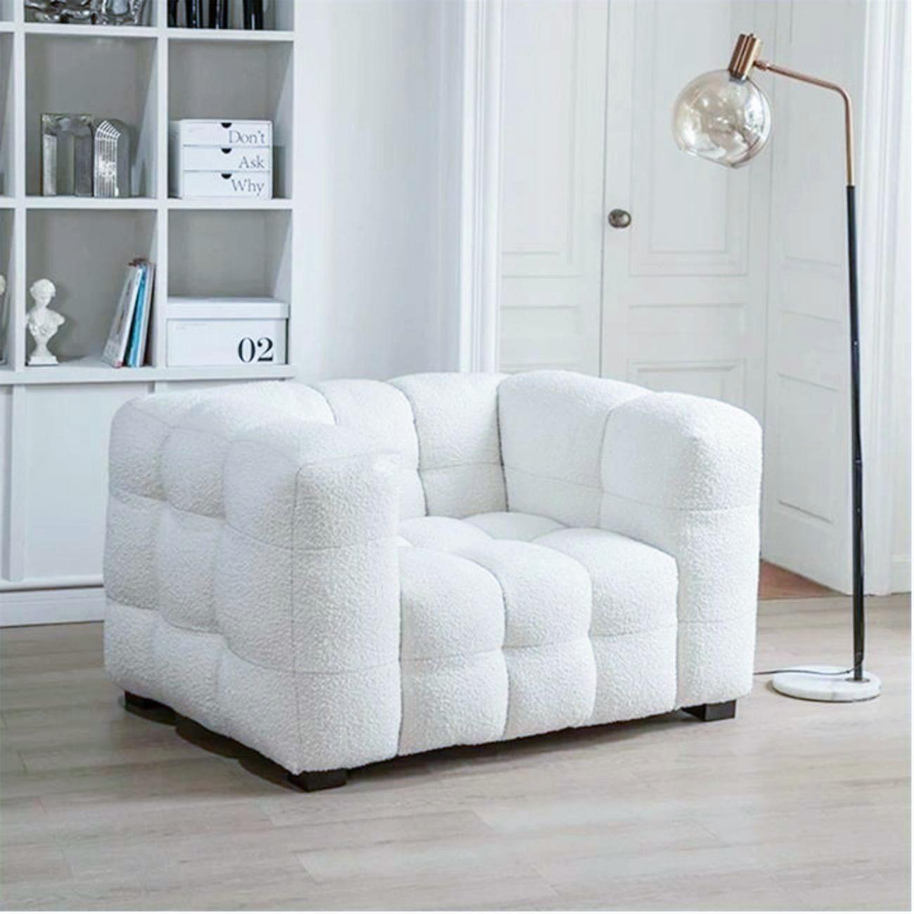 AAF Furniture Fleece Fabric Overstuffed Multifunction Cloud shaped Sofa Chair set for Livingroom Office