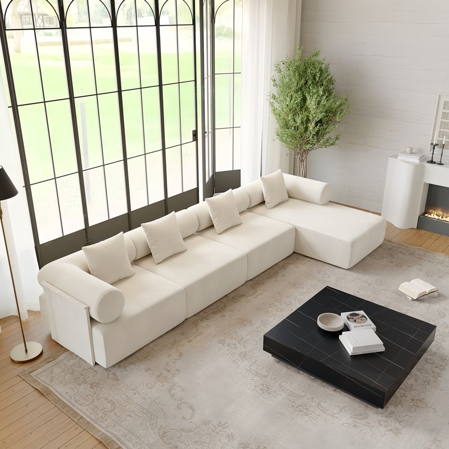 AAF Furniture Luxury Cloud Sofa Set for Living Room Dubai UAE D3