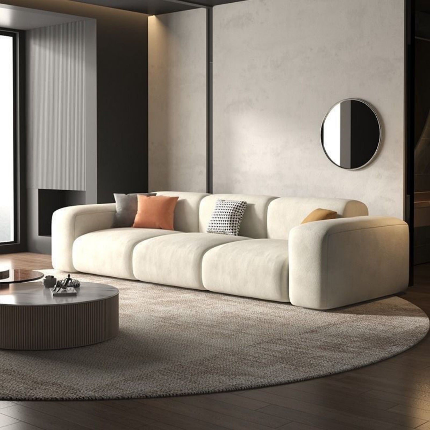 AAF Furniture Luxury Cloud Sofa Set for Living Room Dubai UAE D4