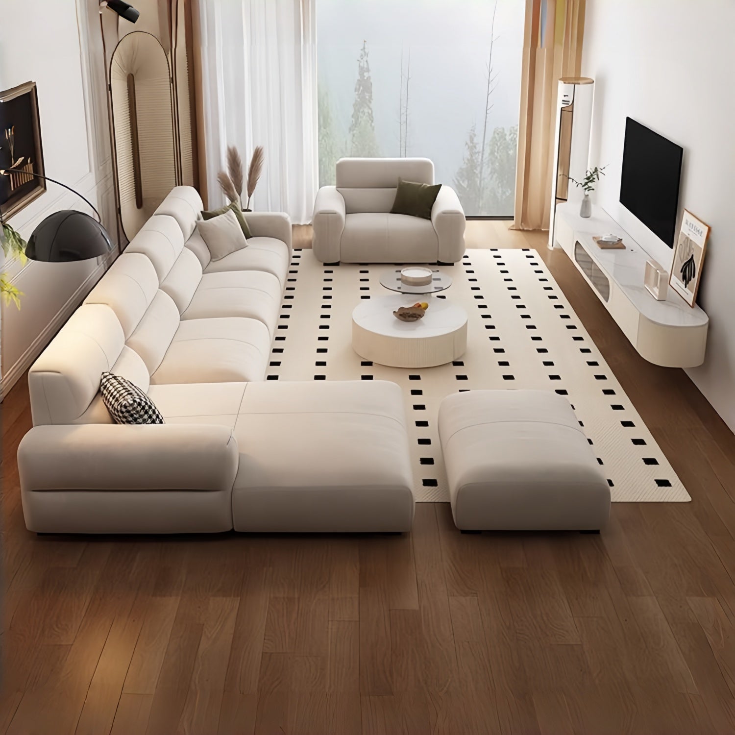 AAF Furniture Luxury Cloud Sofa Set for Living Room Dubai UAE D2