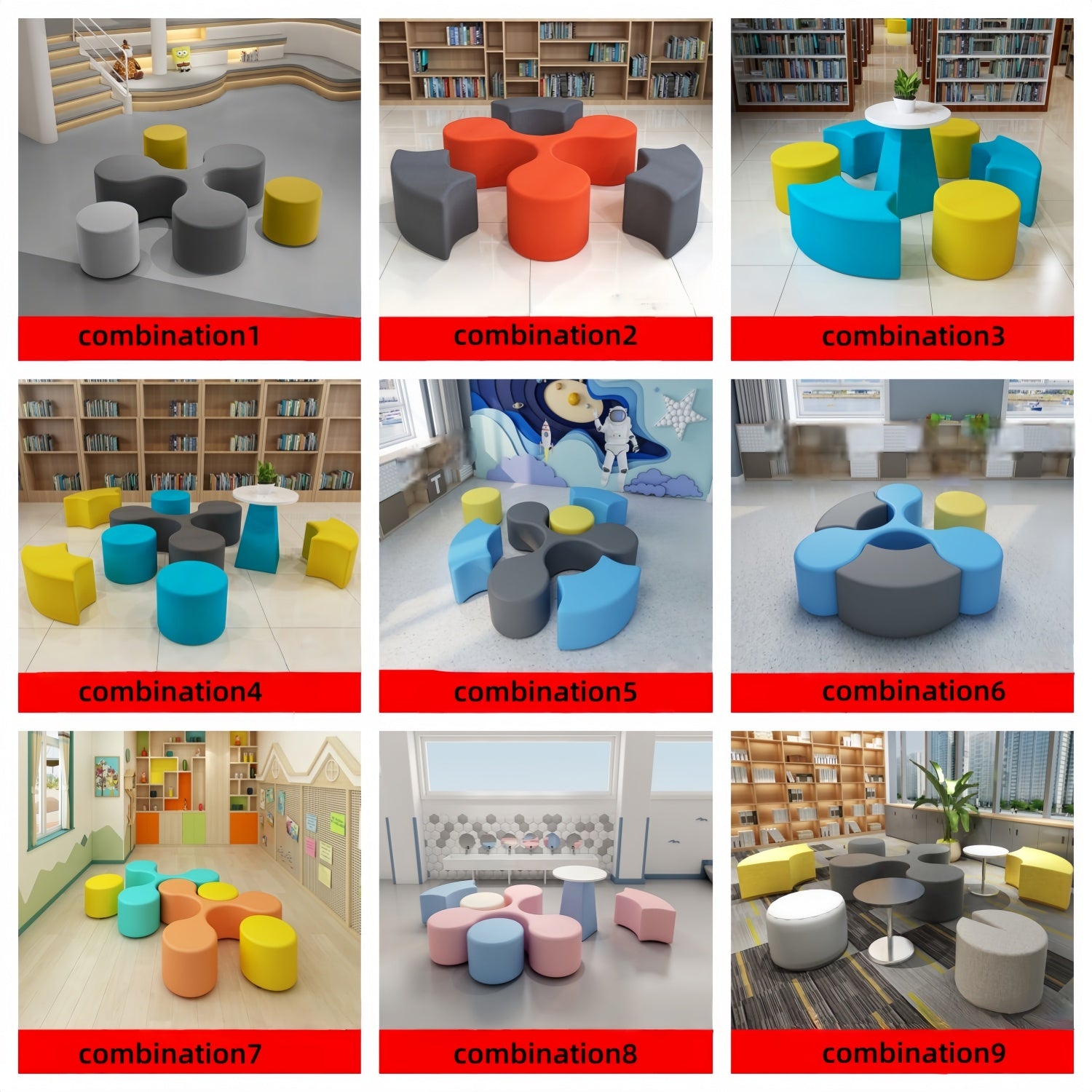AAF Modular Kids Seating System Classroom Playroom UAE