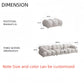 AAF Furniture Fleece Fabric Overstuffed Multifunction  Sofa  for Livingroom Office