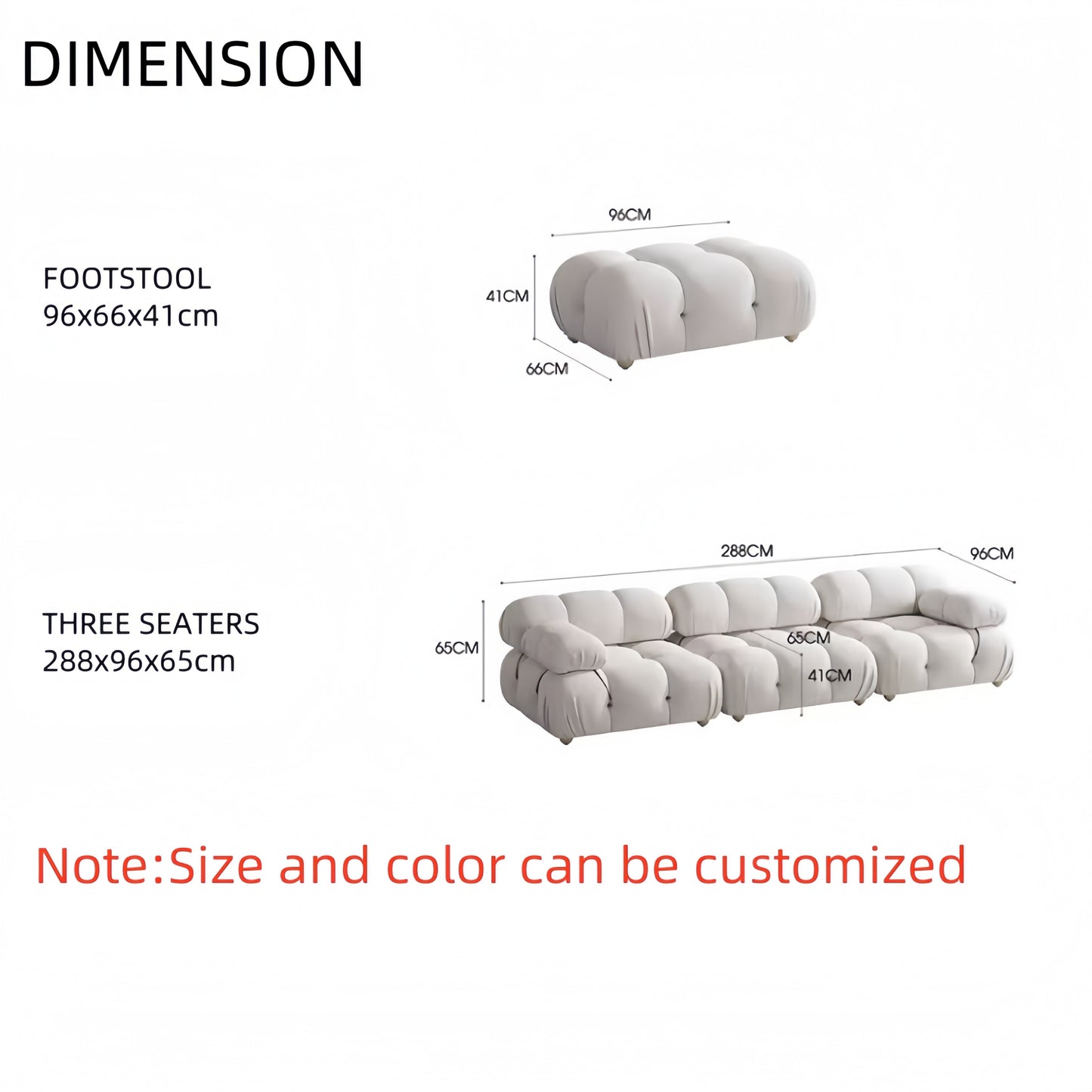 AAF Furniture Fleece Fabric Overstuffed Multifunction  Sofa  for Livingroom Office