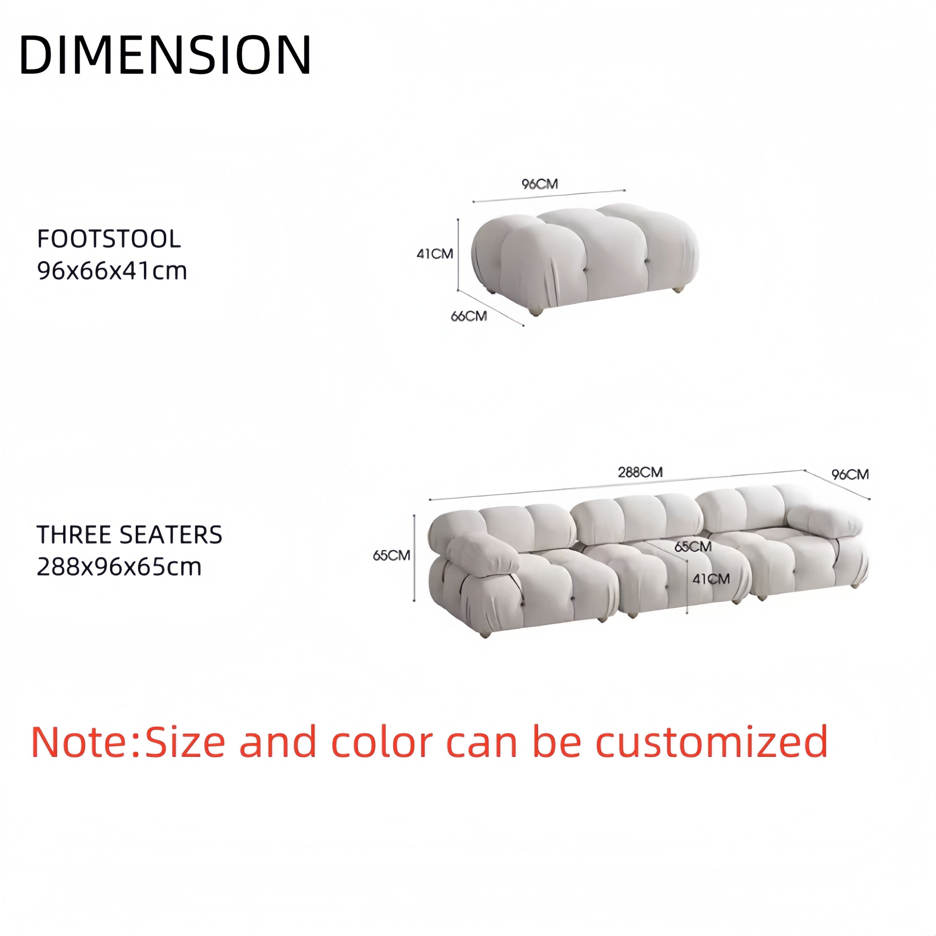 AAF Furniture Fleece Fabric Overstuffed Multifunction  Sofa  for Livingroom Office