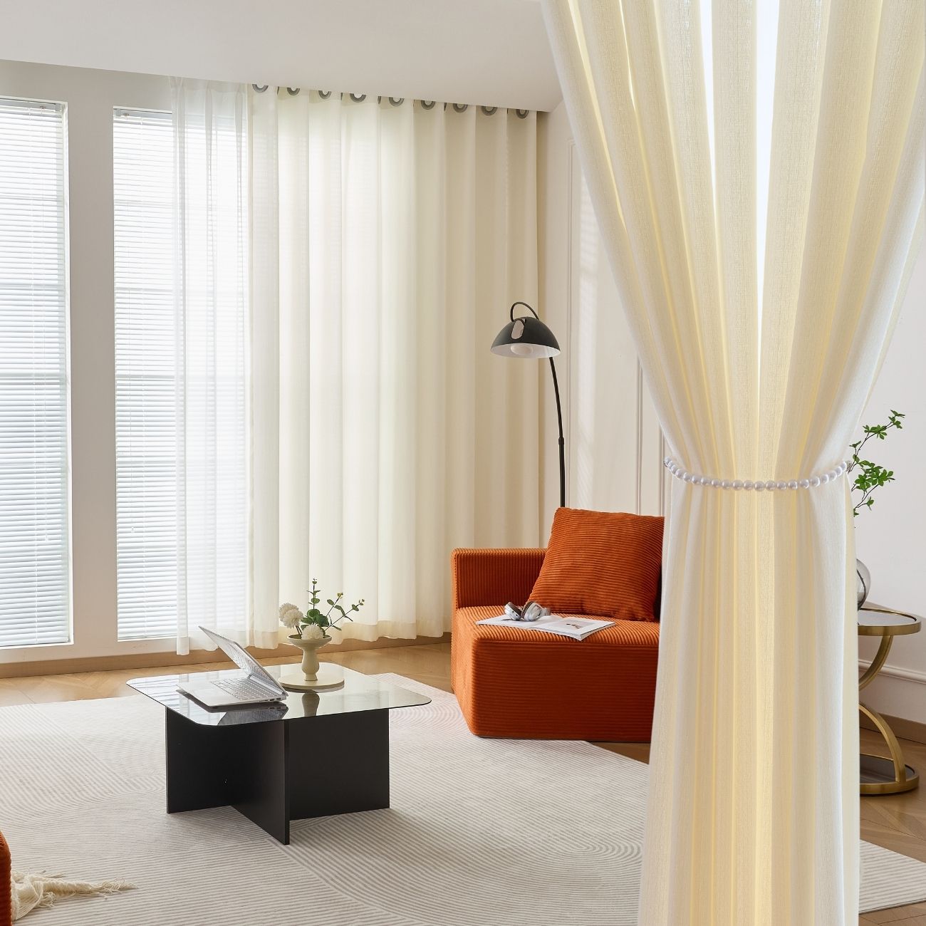 2 Panels Sheer Color Chiffon Tulle Light Window Textile Curtains Drapes for Bedroom Livingroom