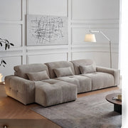 AAF Furniture Pixel Modular Lounge Sofa - Oversized Deep Seat Fabric Sofa, contemporary corner sofa, fabric, side view