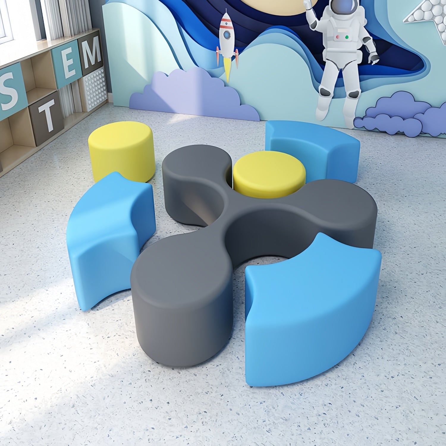 AAF Modular Kids Seating System Classroom Playroom UAE