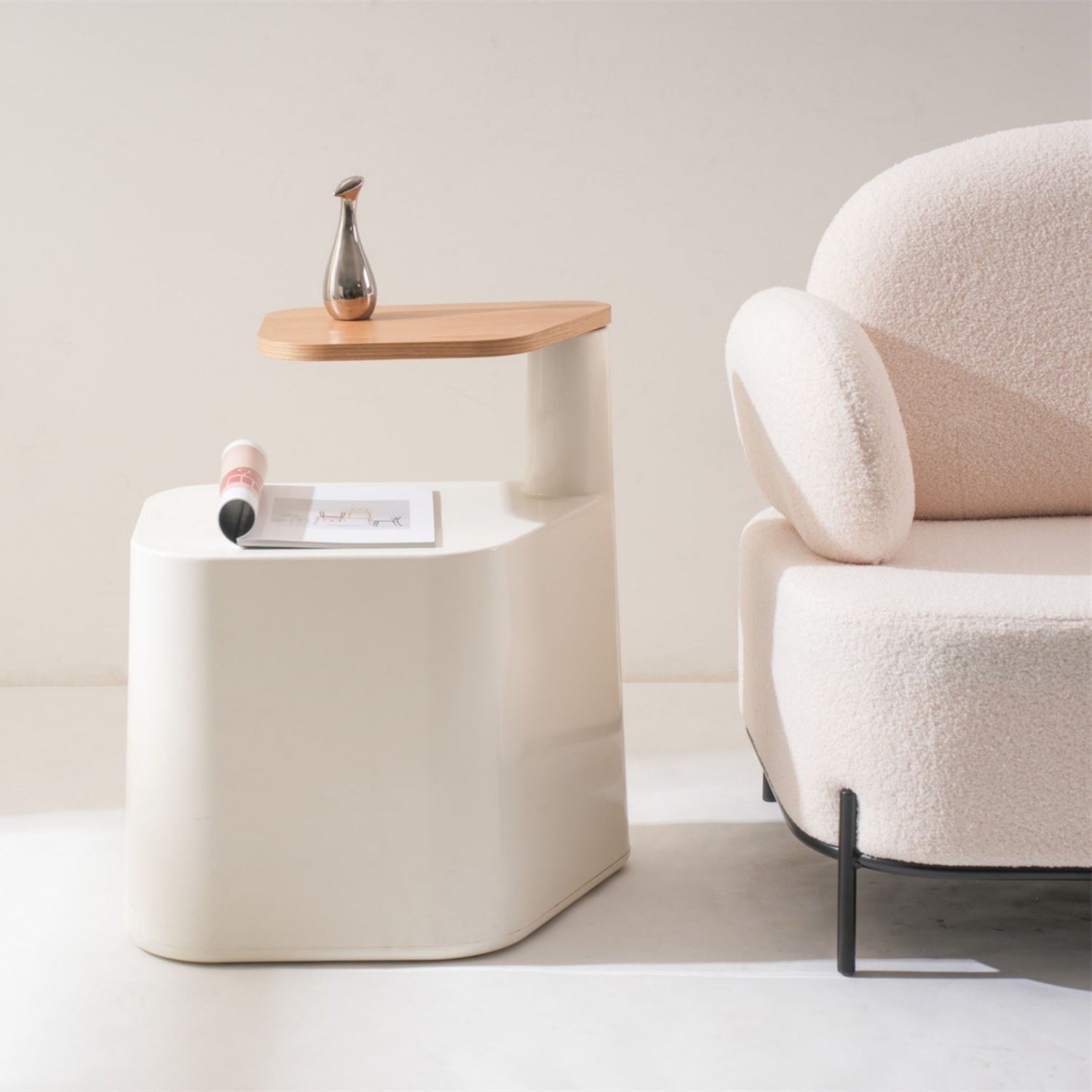 AAF FURNITURE Contemporary Side Table for Modern Living Room
