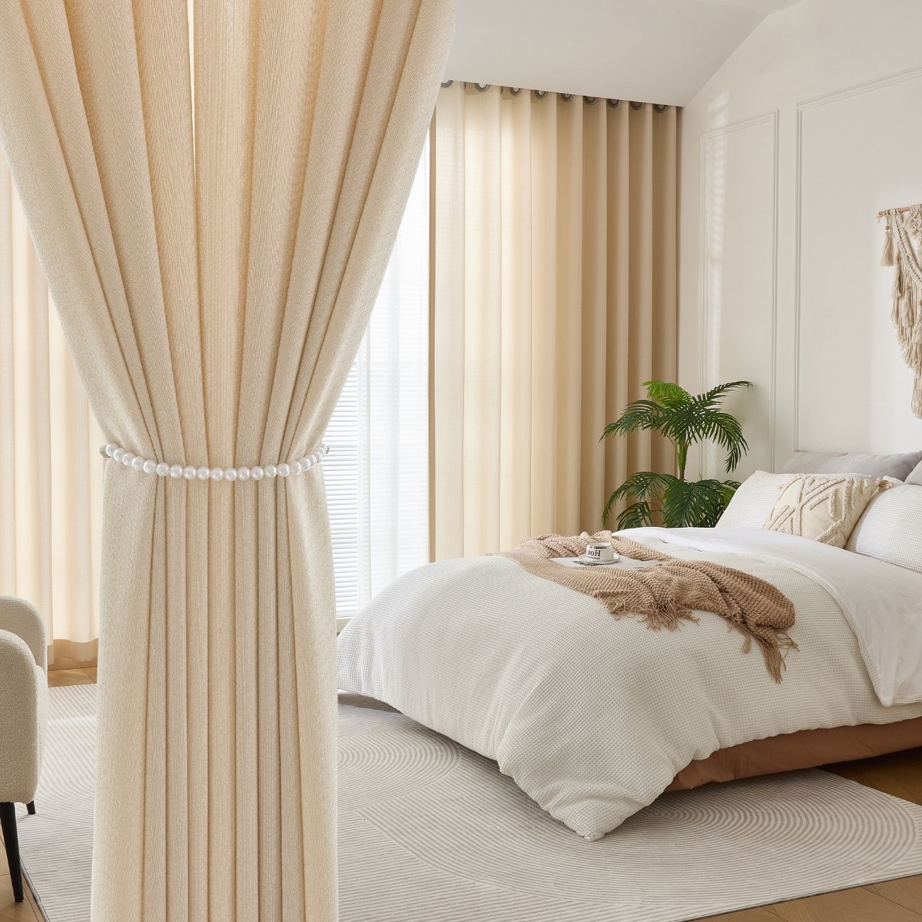 2 Panels Sheer Color Chiffon Tulle Light Window Textile Curtains Drapes for Bedroom Livingroom