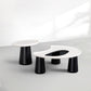 AAF FURNITURE Space-Saving Nesting Table Set for Modern Living Room