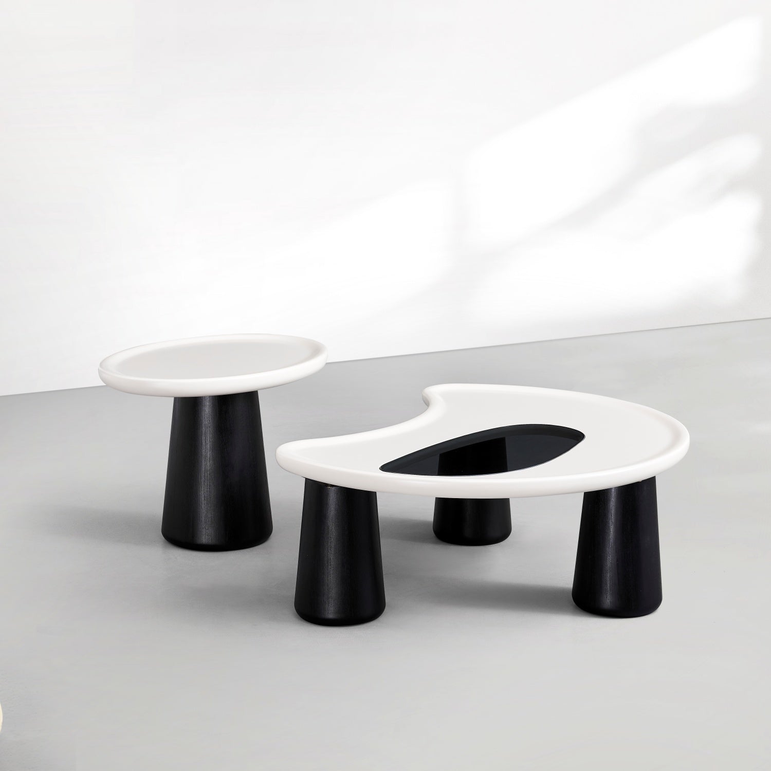 AAF FURNITURE Space-Saving Nesting Table Set for Modern Living Room