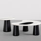 AAF FURNITURE Space-Saving Nesting Table Set for Modern Living Room