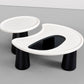 AAF FURNITURE Space-Saving Nesting Table Set for Modern Living Room
