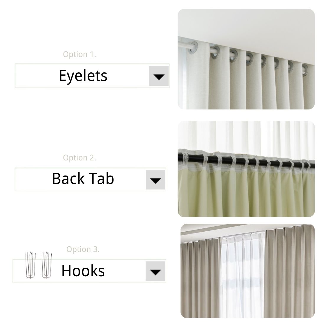 2 Panels 100% Blackout Curtains for Living Room Thermal Insulated Bedroom Darkening Drapes