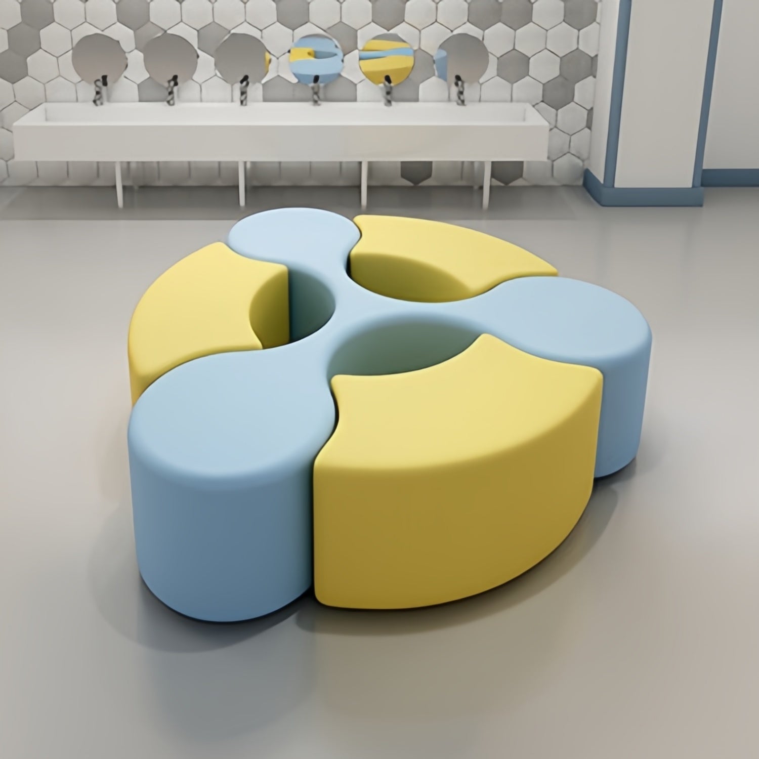 AAF Modular Kids Seating System Classroom Playroom UAE