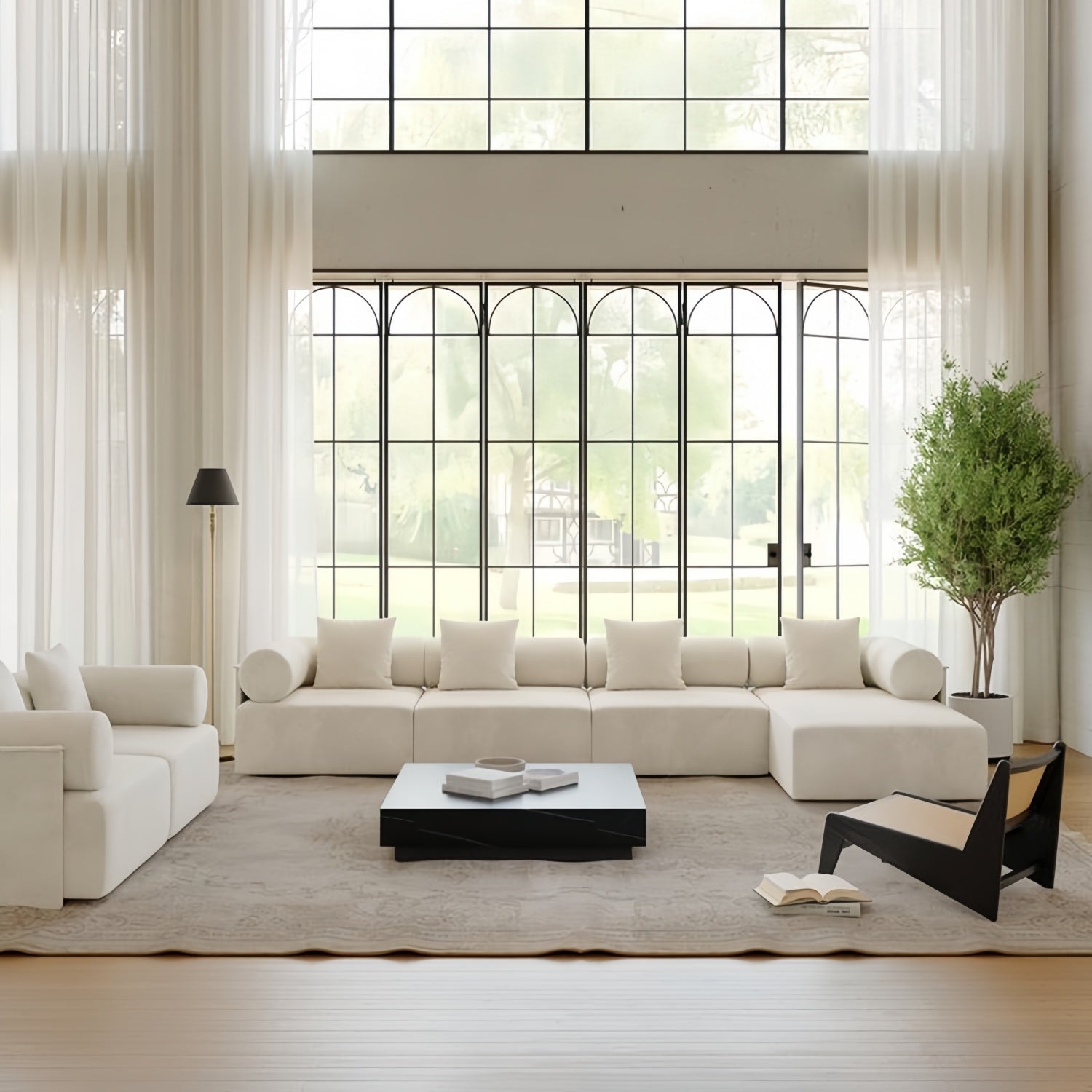 AAF Furniture Luxury Cloud Sofa Set for Living Room Dubai UAE D3