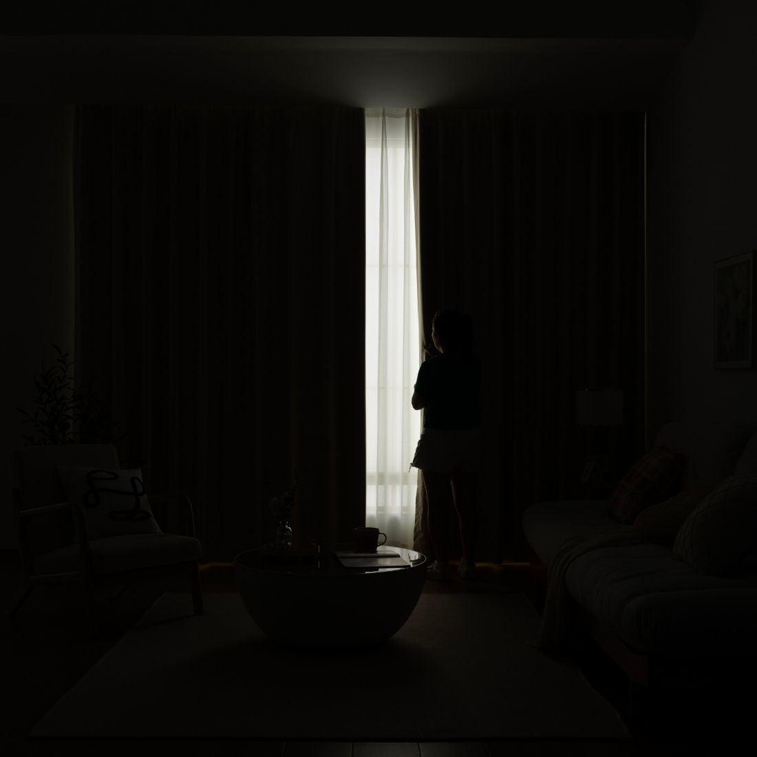 2 Panels 100% Blackout Curtains for Living Room Thermal Insulated Bedroom Darkening Drapes