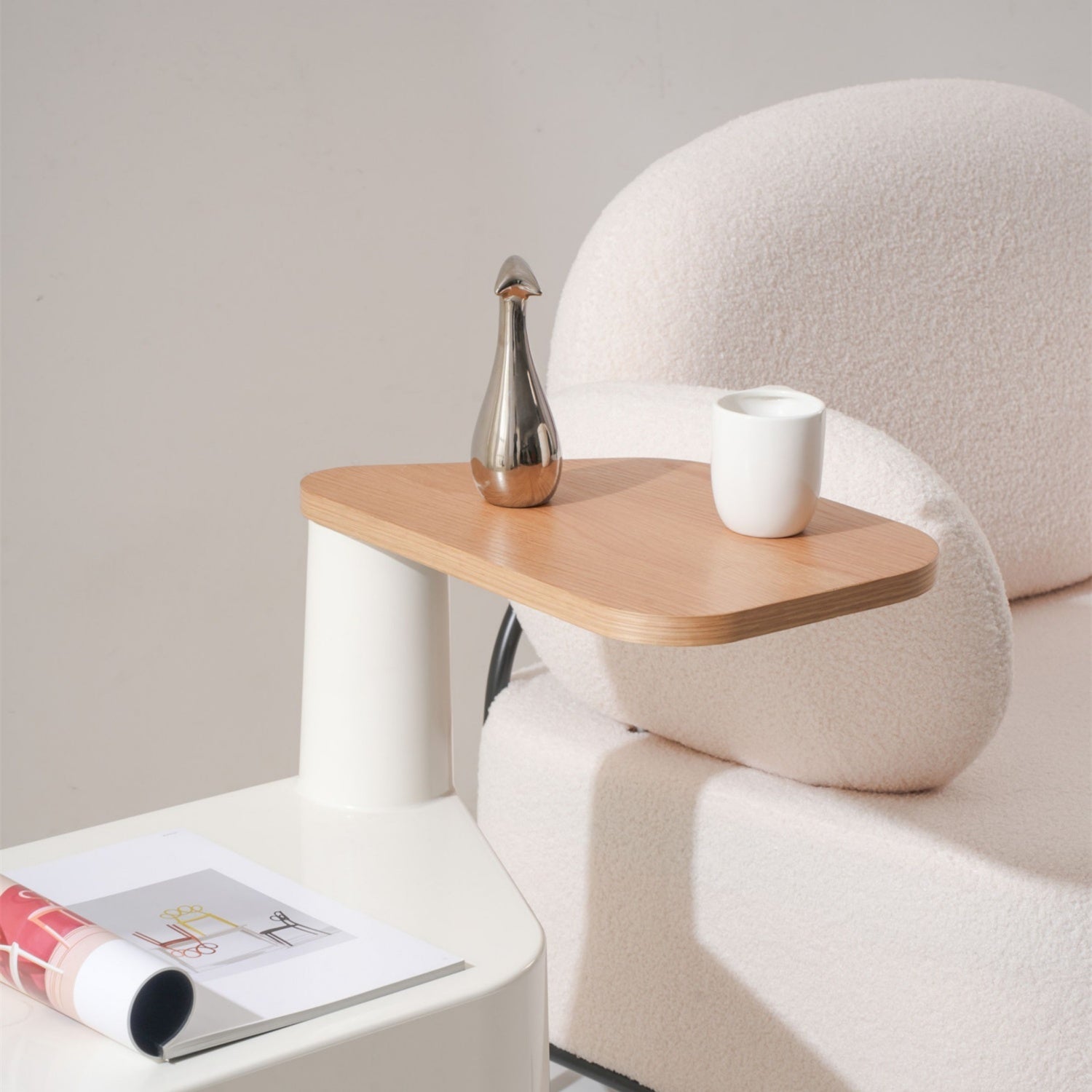 AAF FURNITURE Contemporary Side Table for Modern Living Room