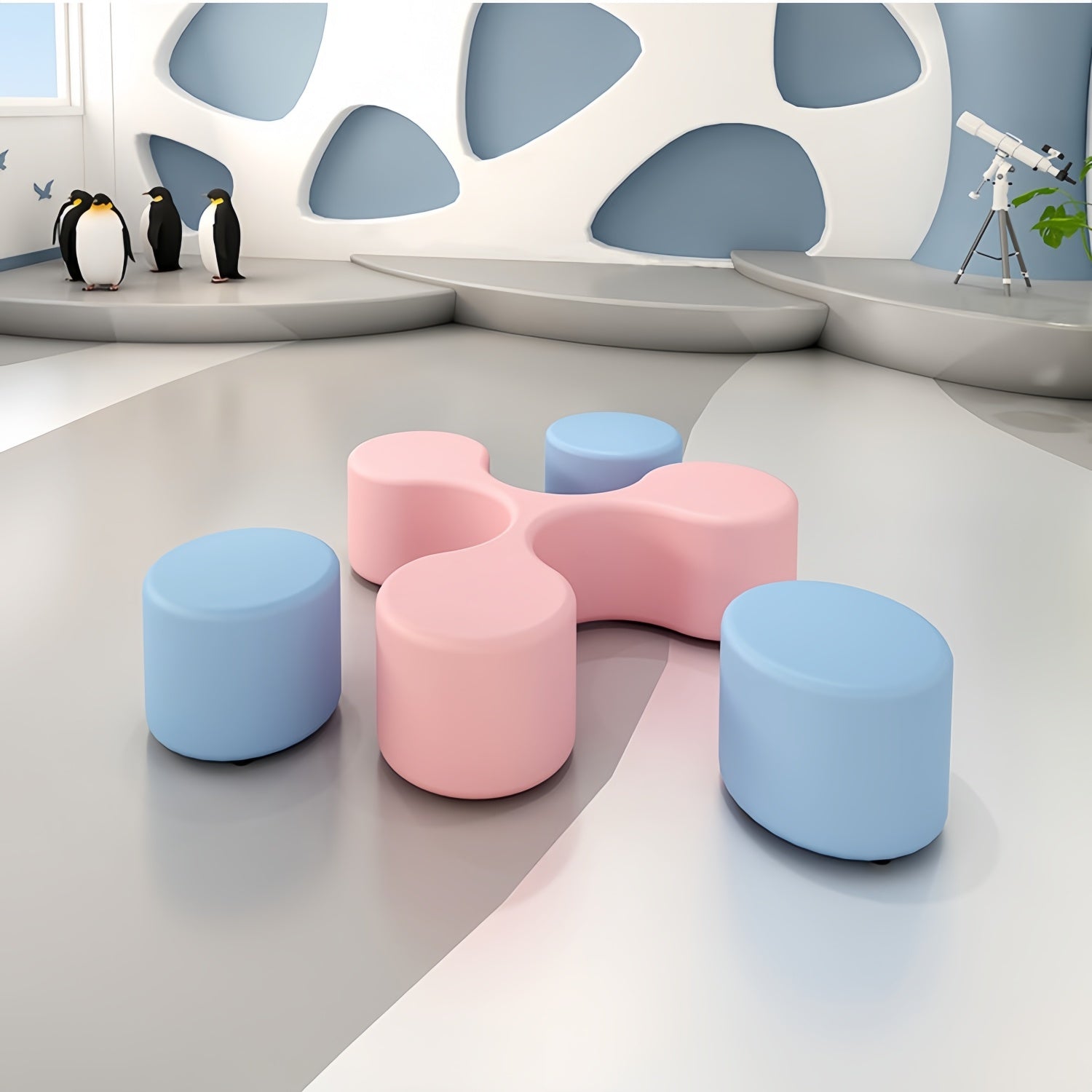 AAF Modular Kids Seating System Classroom Playroom UAE