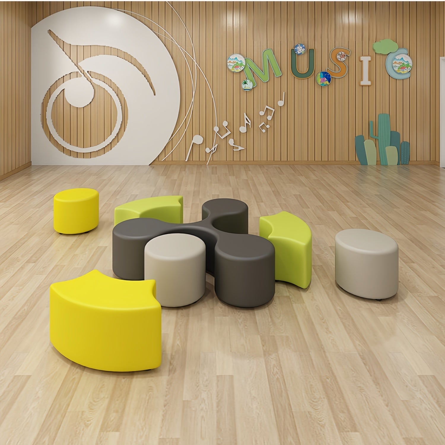 AAF Modular Kids Seating System Classroom Playroom UAE