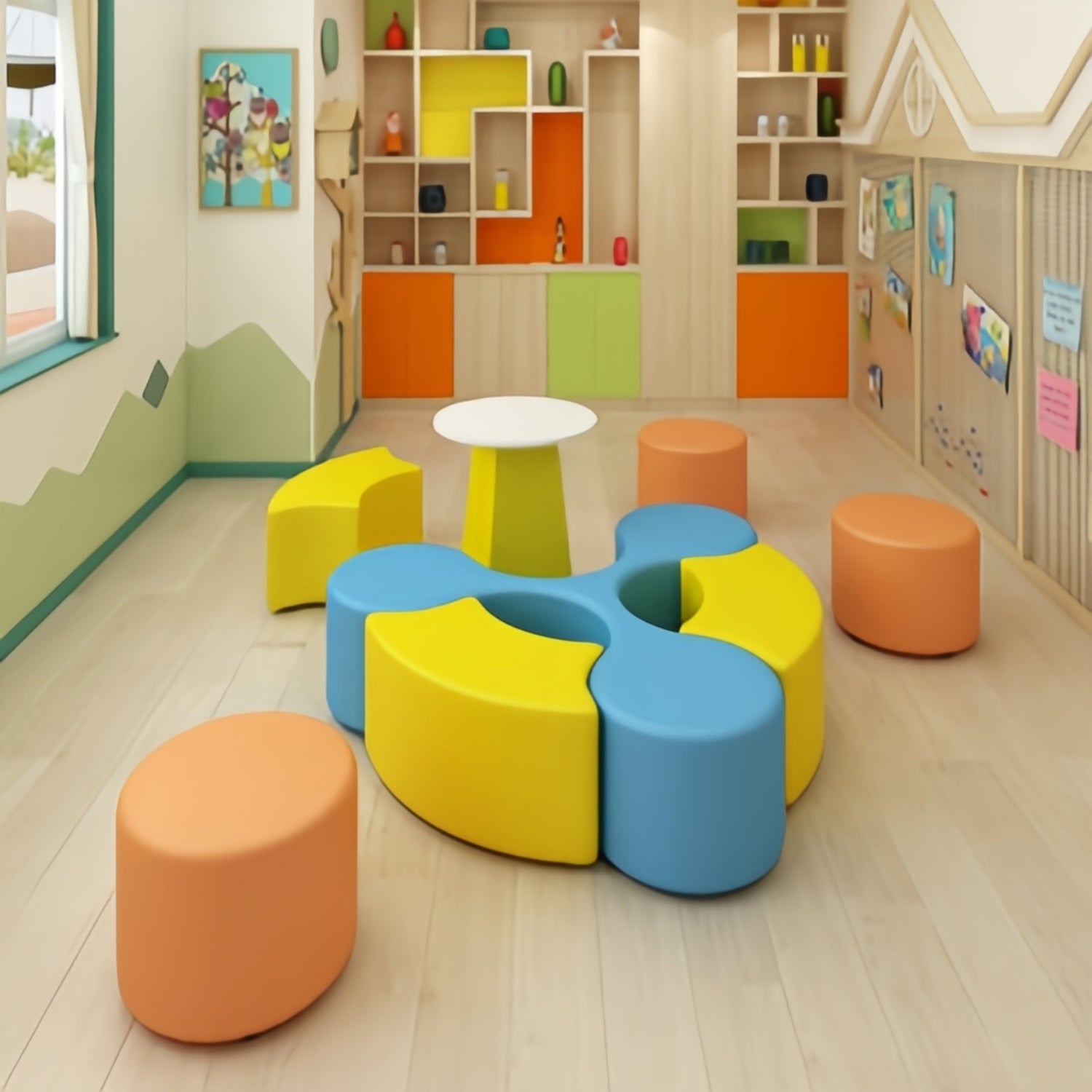AAF Modular Kids Seating System Classroom Playroom UAE