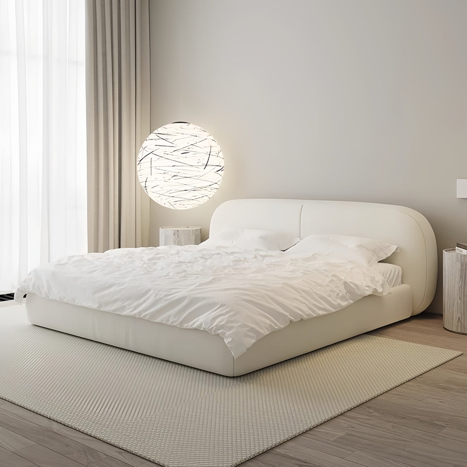 AAF Furniture Linen Bed Frame for Bedroom Dubai, Abu Dhabi UAE