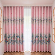 AAF Furniture Curtains: 2 Panels 60% Blackout Colorful Flowers Floral Curtains for Living Room Therm