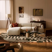 AAF Furniture Beige Cloud Sofa Flexible L-Shape Modular Sectional - Corner Couch UAE