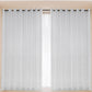 2 Panels Sheer Color Chiffon Tulle Light Window Textile Curtains Drapes for Bedroom Livingroom