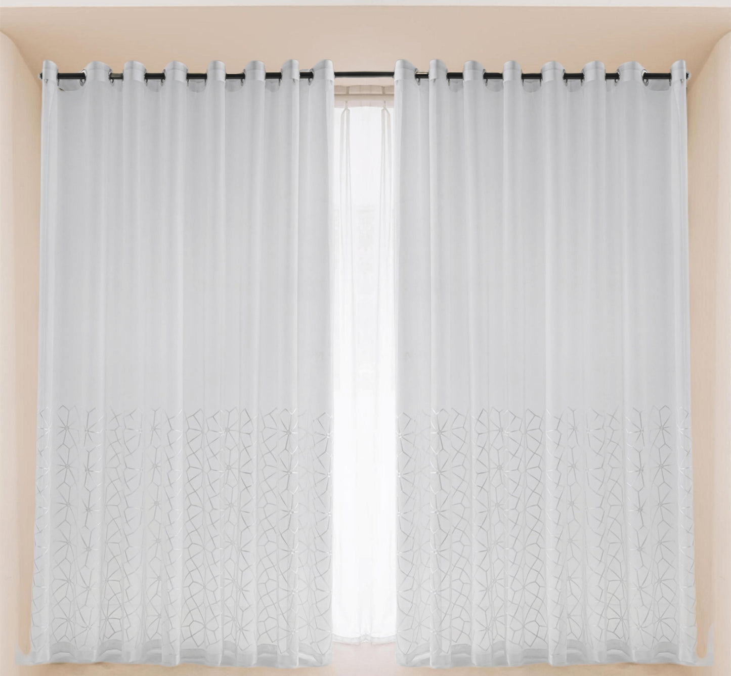 2 Panels Sheer Color Chiffon Tulle Light Window Textile Curtains Drapes for Bedroom Livingroom