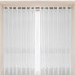 2 Panels Sheer Color Chiffon Tulle Light Window Textile Curtains Drapes for Bedroom Livingroom